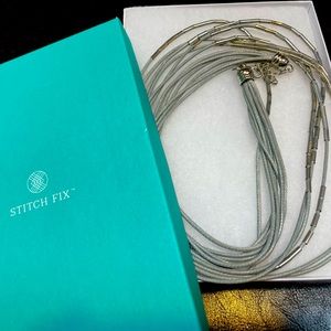 💕 ✨ Bancroft Archie Multilayered Suede Necklace. New in box.